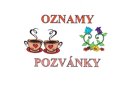 Oznamy - 16. 8. 2026